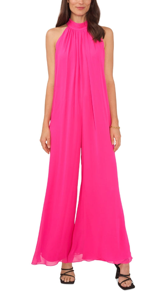 Vince Camuto Women's Halter Jumpsuit Pink Size Medium