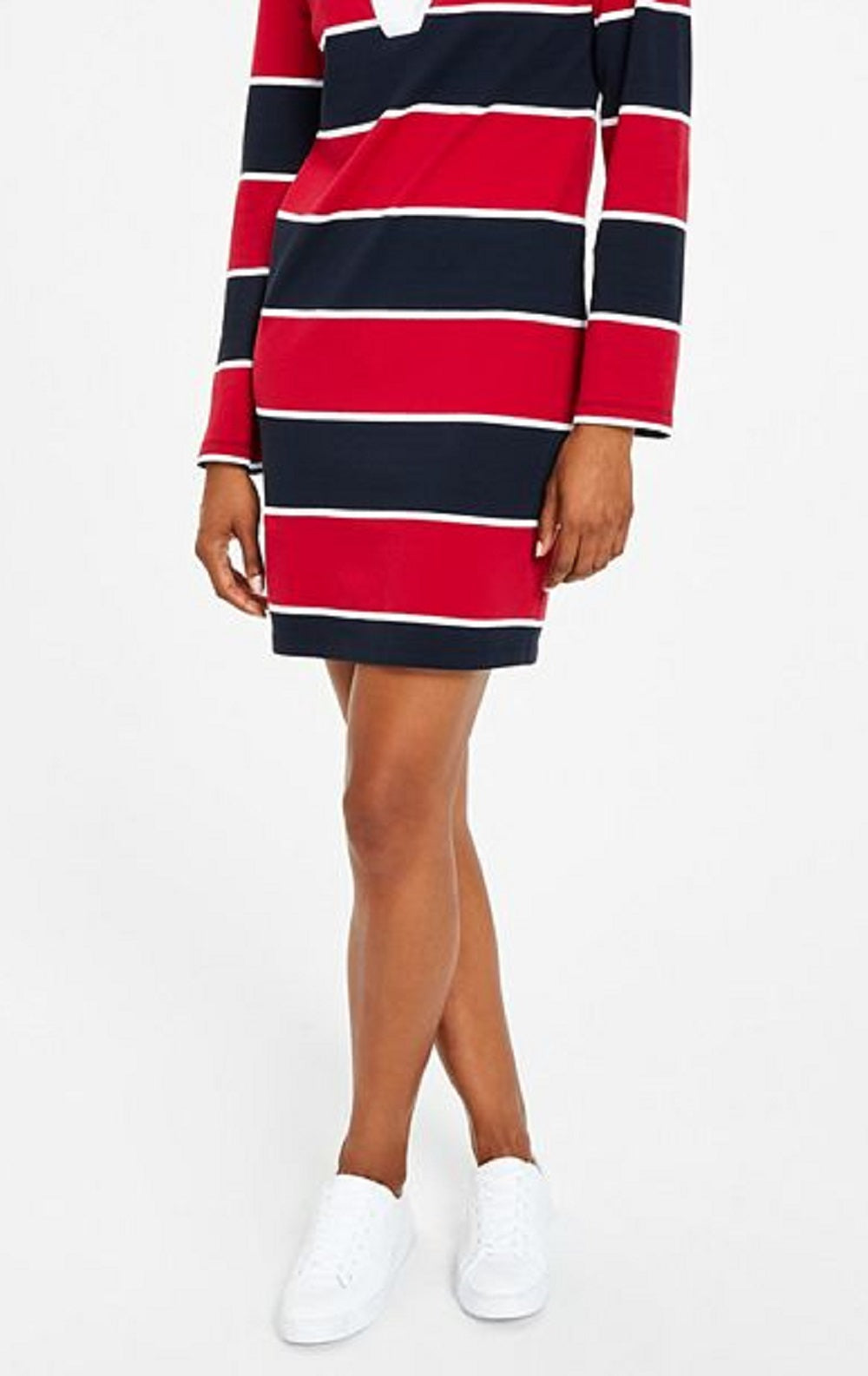 Tommy Hilfiger Women's Rugby Collared Dress Blue Size X-Large
