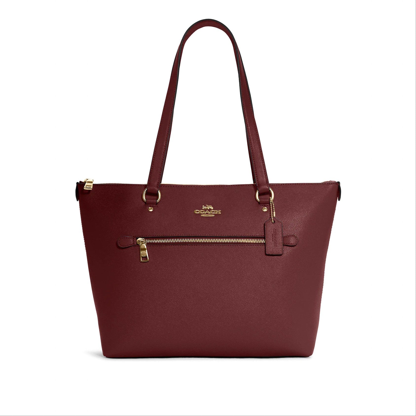 title:Coach Women's Black Cherry Gallery Tote;color:Black Cherry