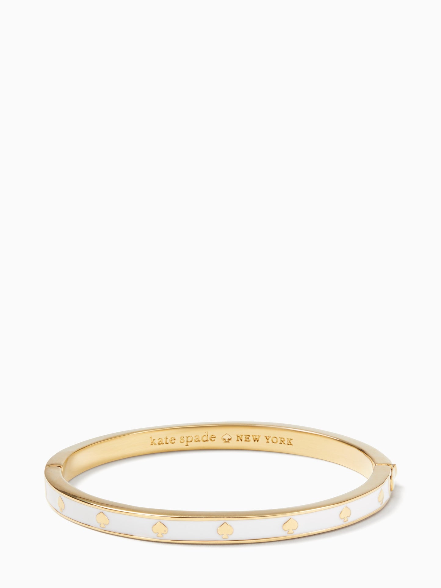 Kate Spade Spot The Spade Enamel Hinged Bangle