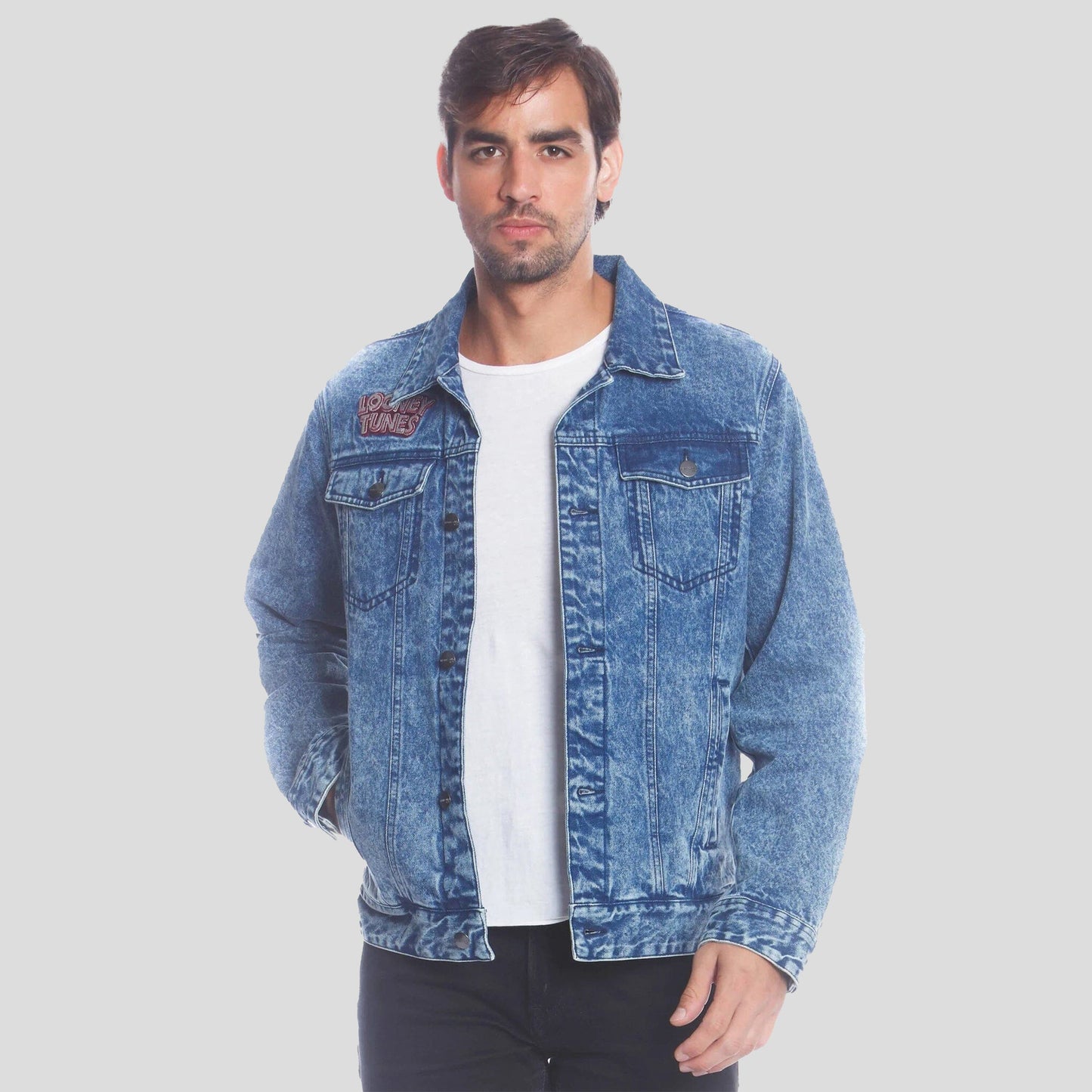 Men's Denim Looney Tunes Bugs Placement Jacket - FINAL SALE Men's Jacket Members Only 