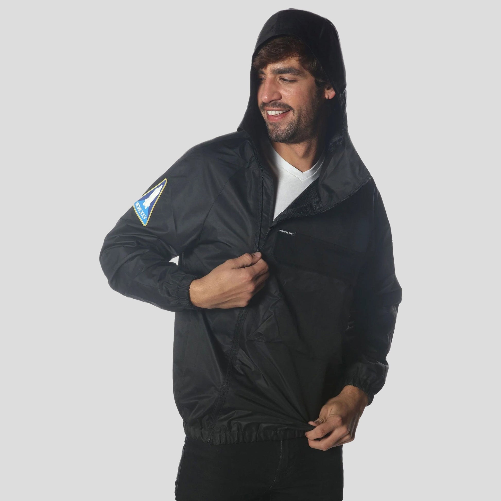 Men's Asymmetrical Windbreaker Jacket Men's Jackets Members Only 