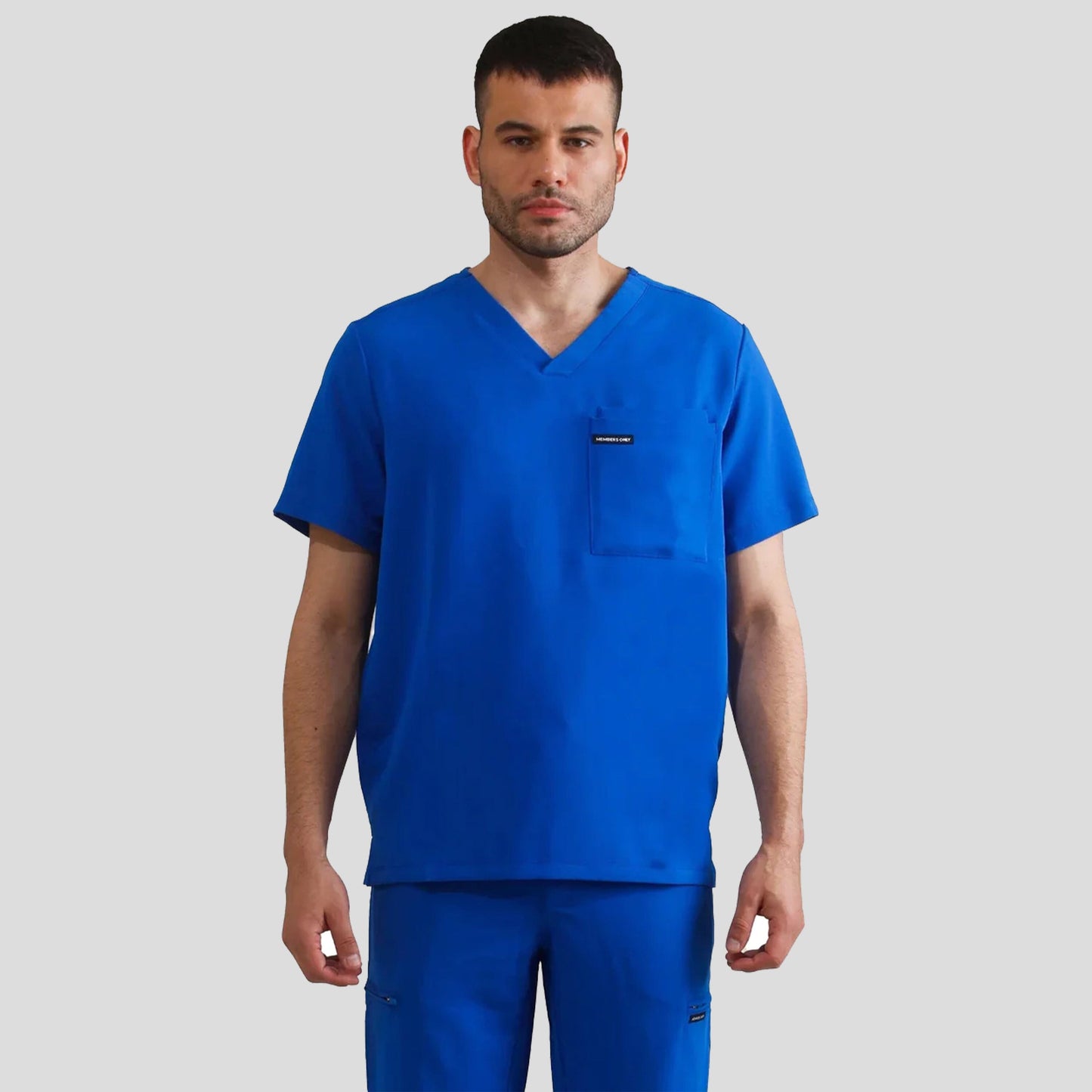 Brighton 3-Pocket Scrub Top Mens Scrub Top Members Only 