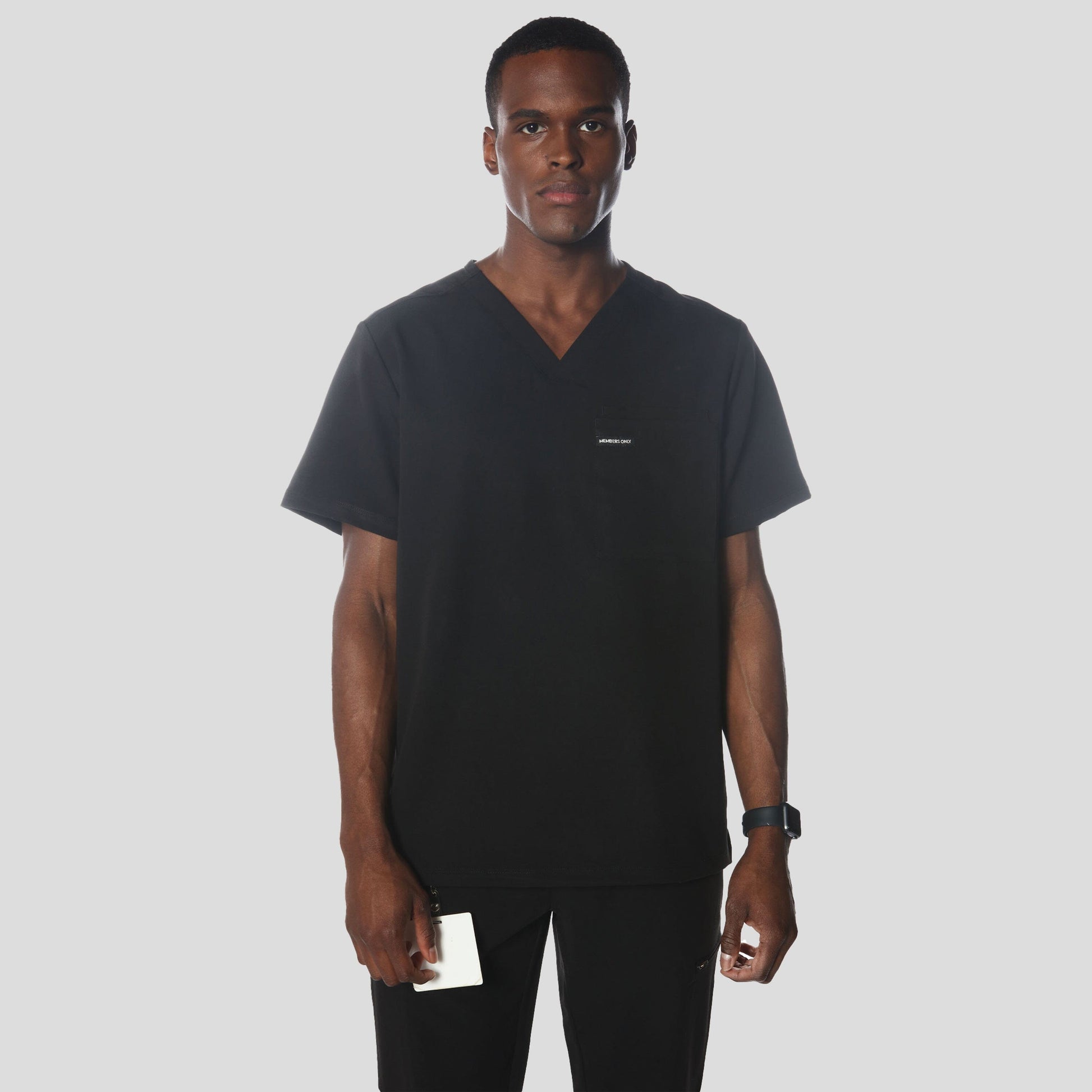 Brighton 3-Pocket Scrub Top Mens Scrub Top Members Only 