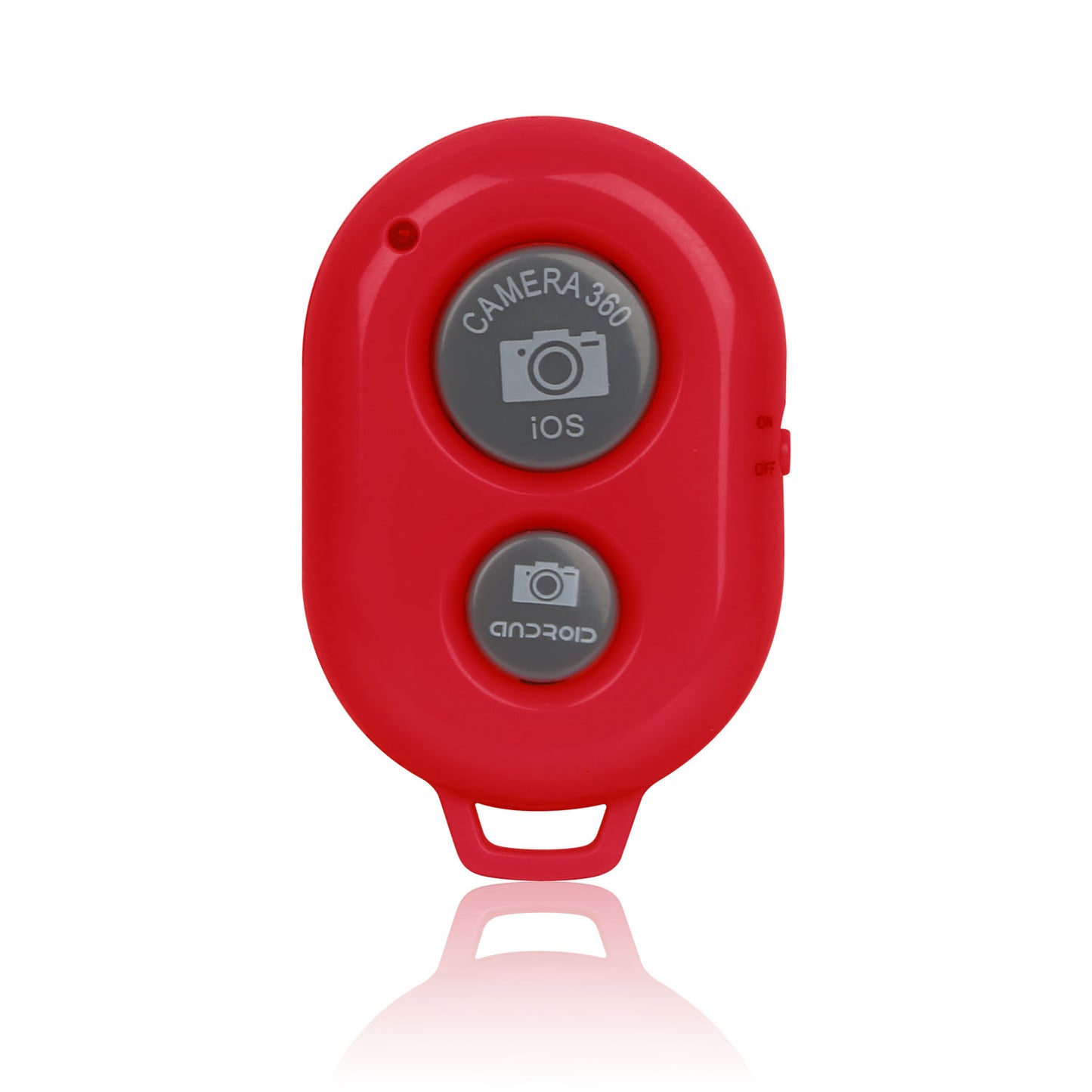 title:Unique Wireless Shutter Remote Controller for Android and iOS Devices;color:Red