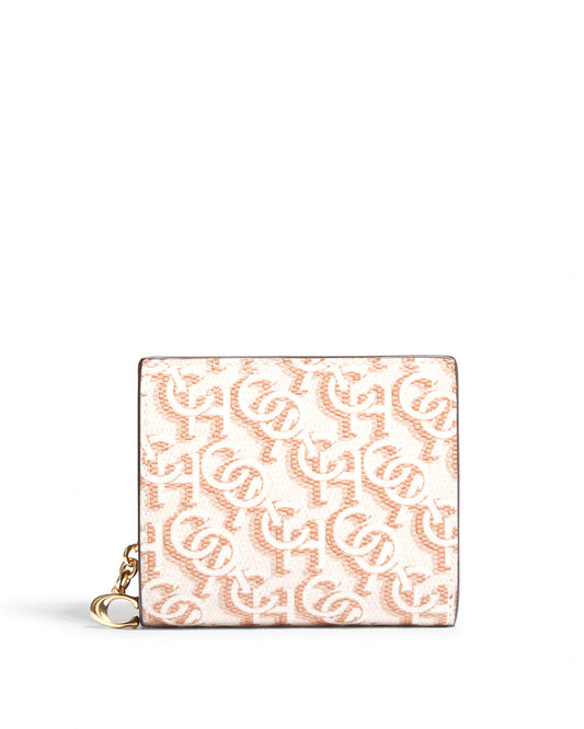 title:Coach Women's Chalk Snap Wallet With Coach Monogram Print;color:Chalk