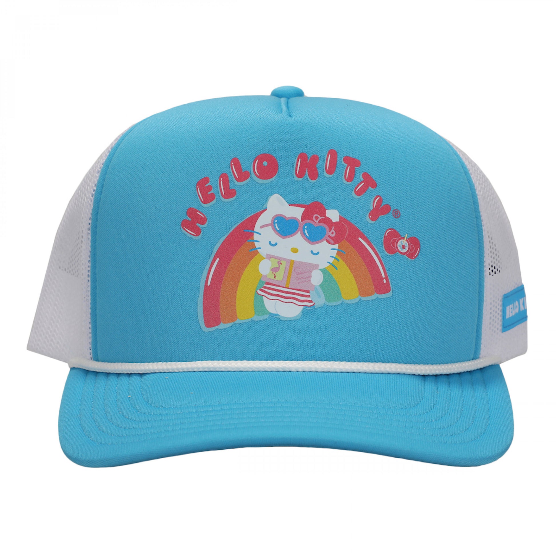 title:Hello Kitty Beach Day Snapback Trucker Hat;color:Blue