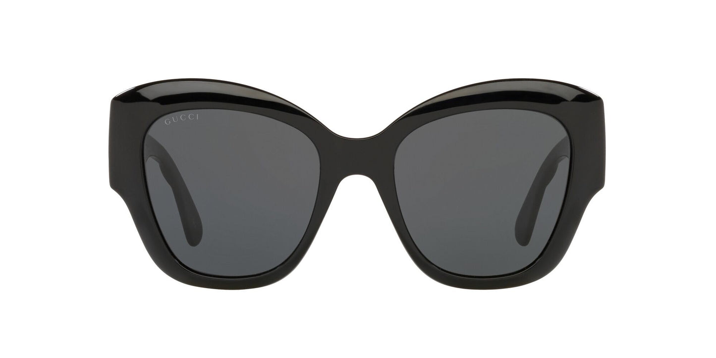 Gucci Cat-Eye Sunglasses Black/Grey 53mm