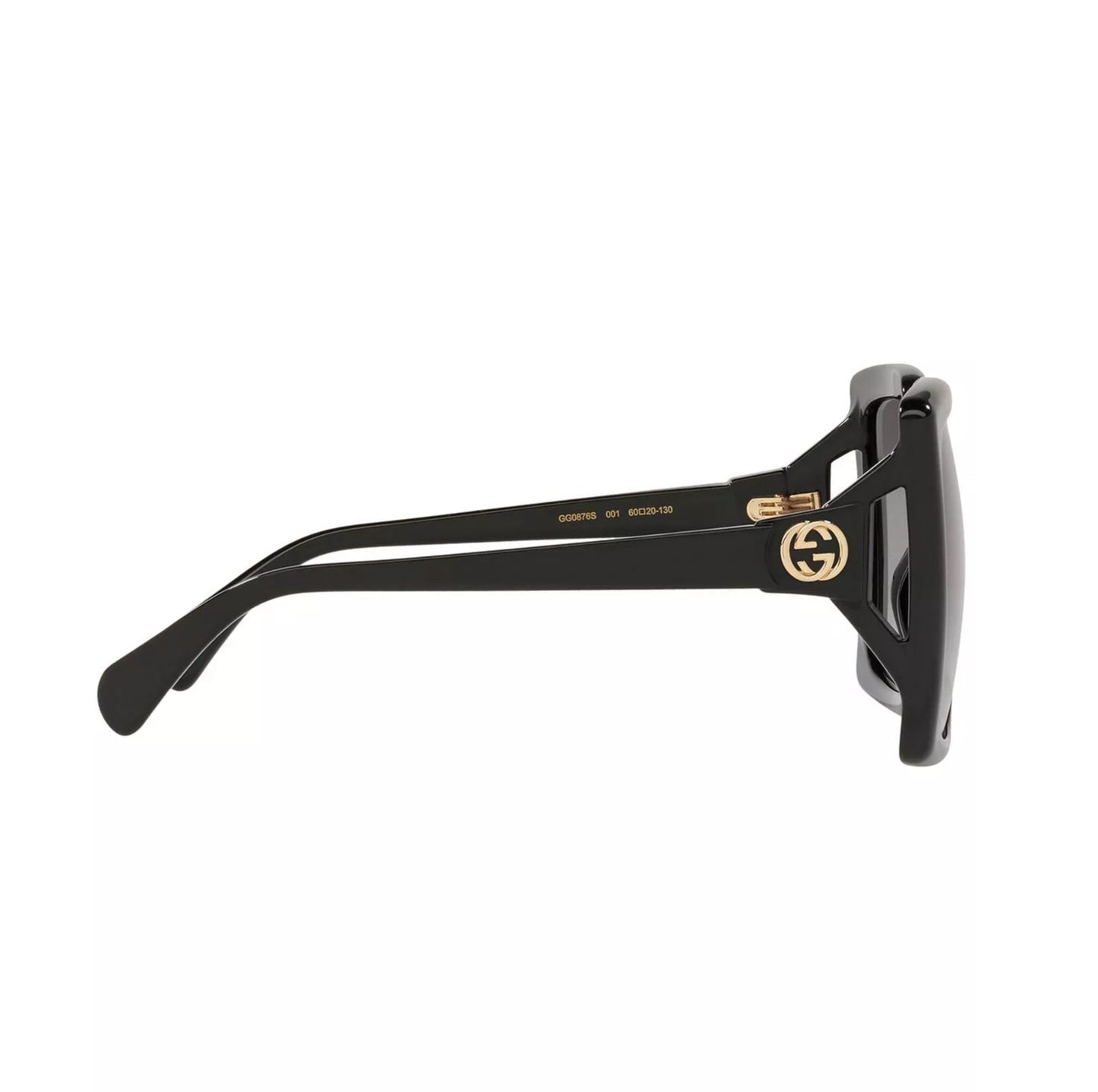 Gucci Oversized Square Sunglasses Black/Grey Gradient 60mm