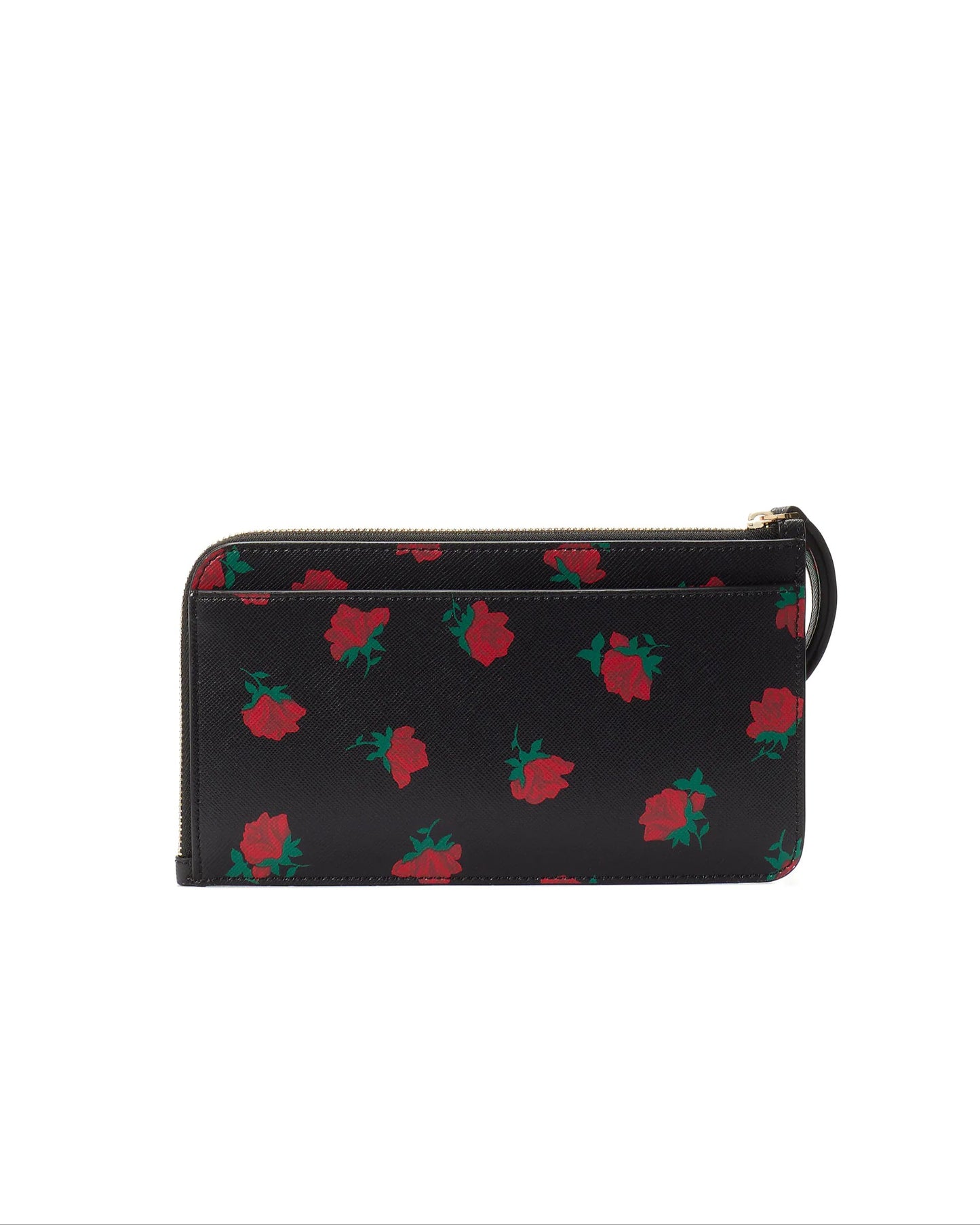 Kate Spade Lucy Ditsy Rose Toss Print Medium L-Zip Wristlet