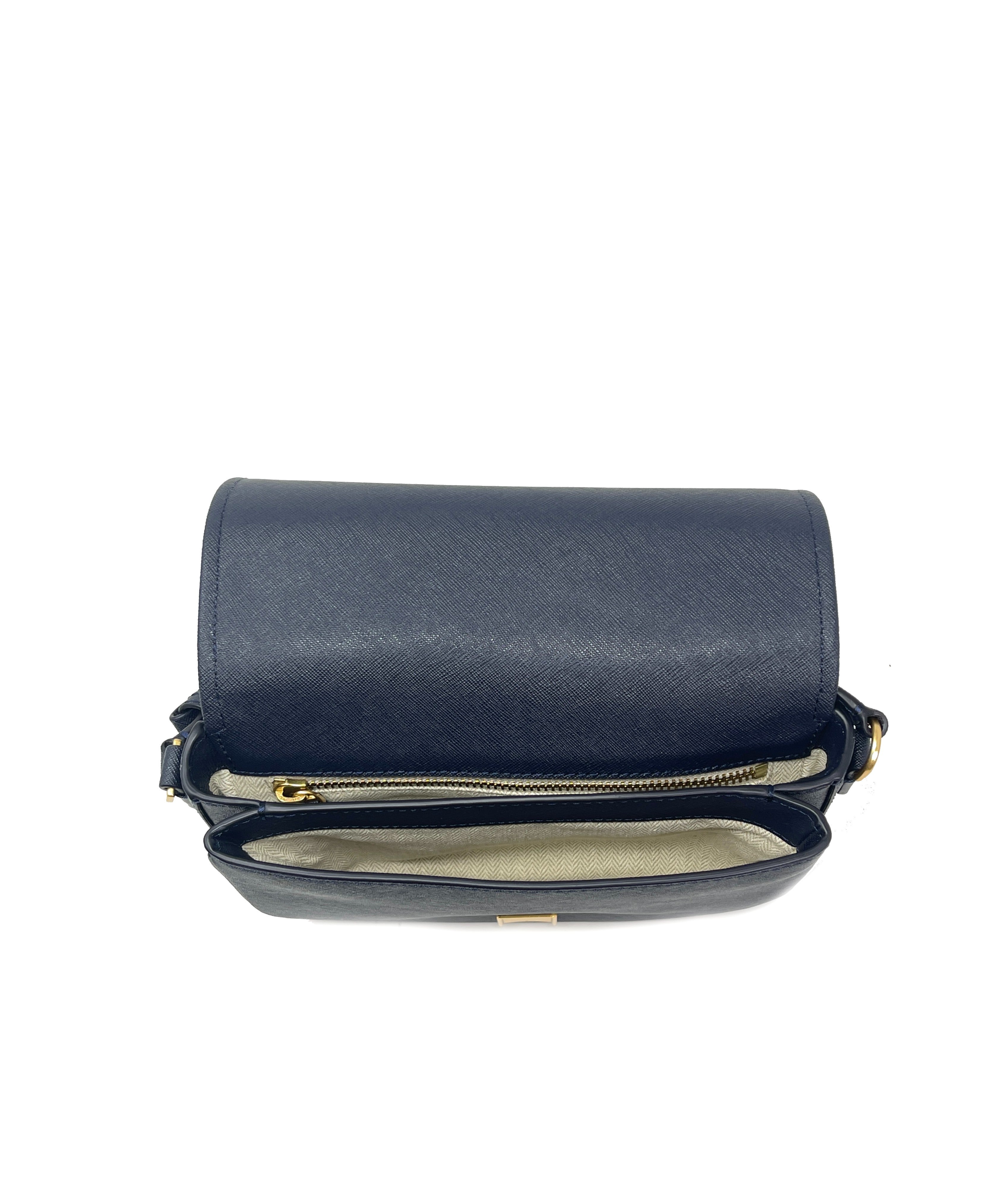 Tory Burch Block T Mini Tote Key Fob Bag Charm Keychain Leather Navy Blue  NWT | eBay