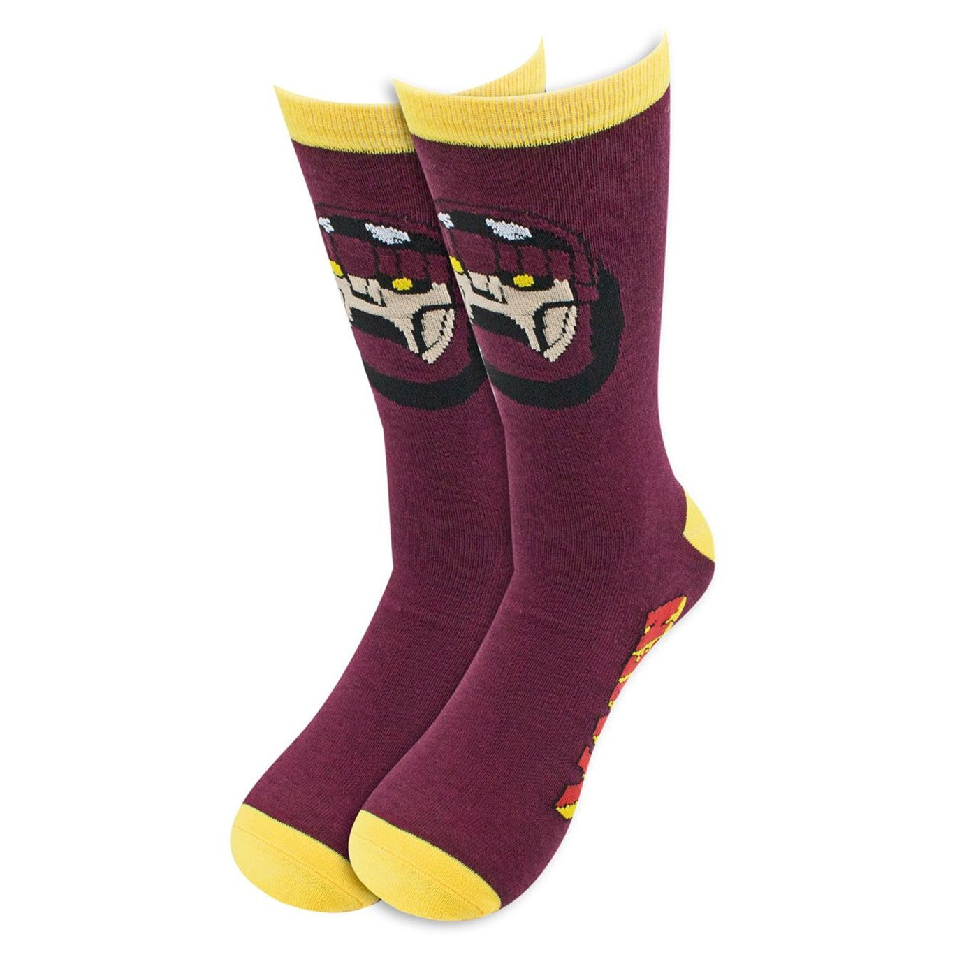 title:X-Men 90's Cartoon Sentinel Crew Socks;color:Purple