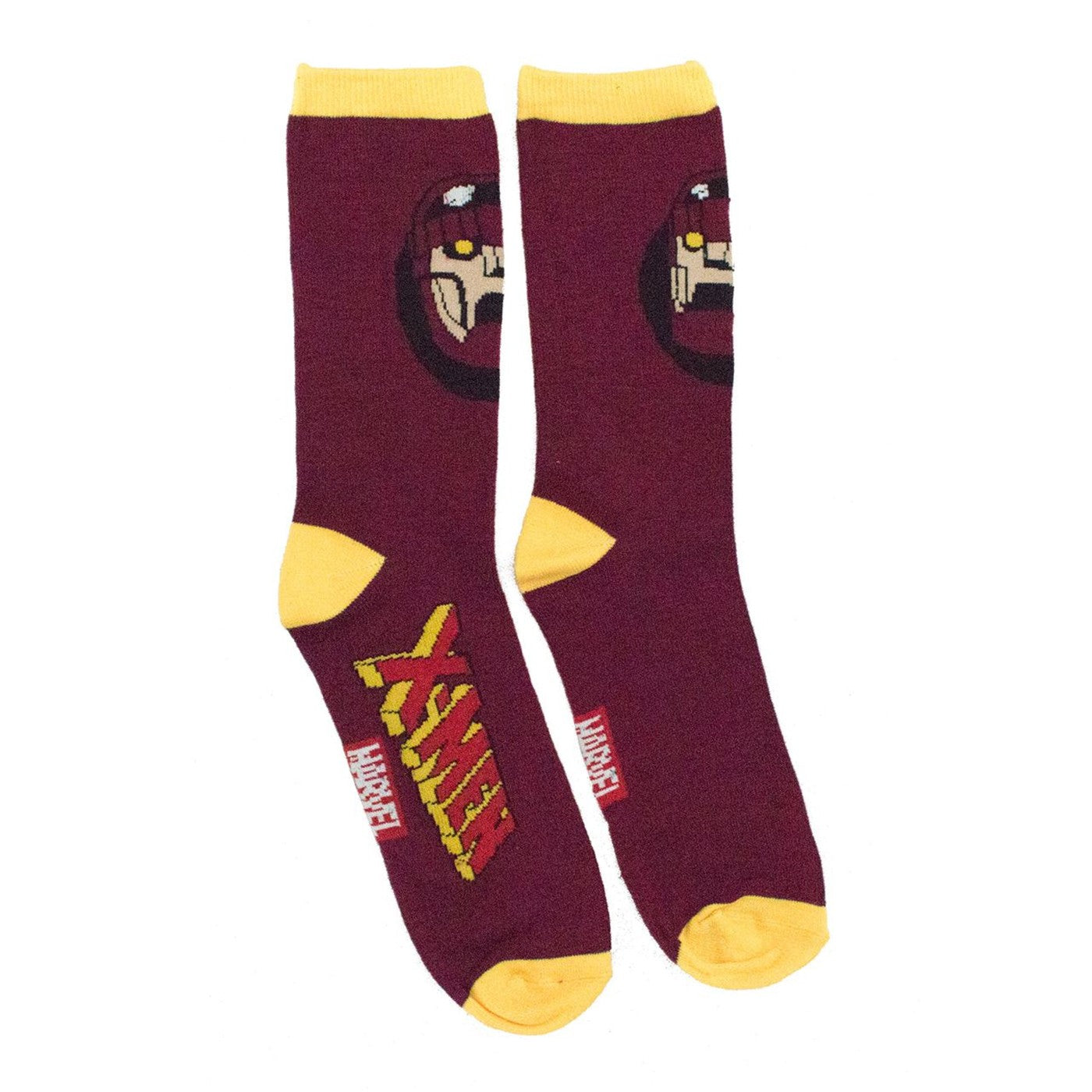 title:X-Men 90's Cartoon Sentinel Crew Socks;color:Purple