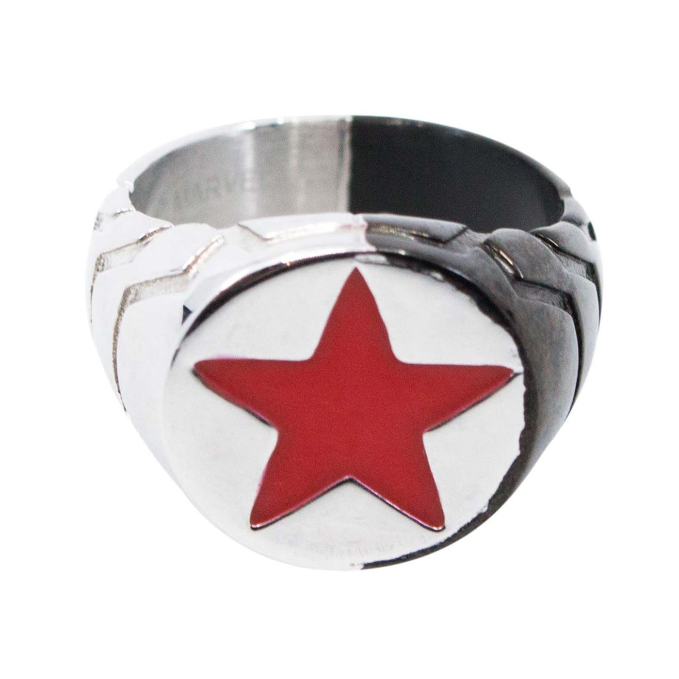 title:Winter Soldier Metal Symbol Ring;color:Black