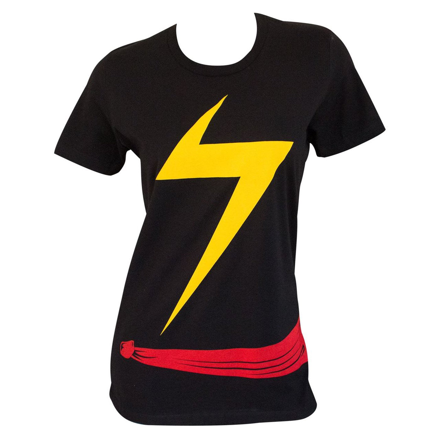 title:Ms. Marvel Women's Costume Standard T-Shirt;color:Black