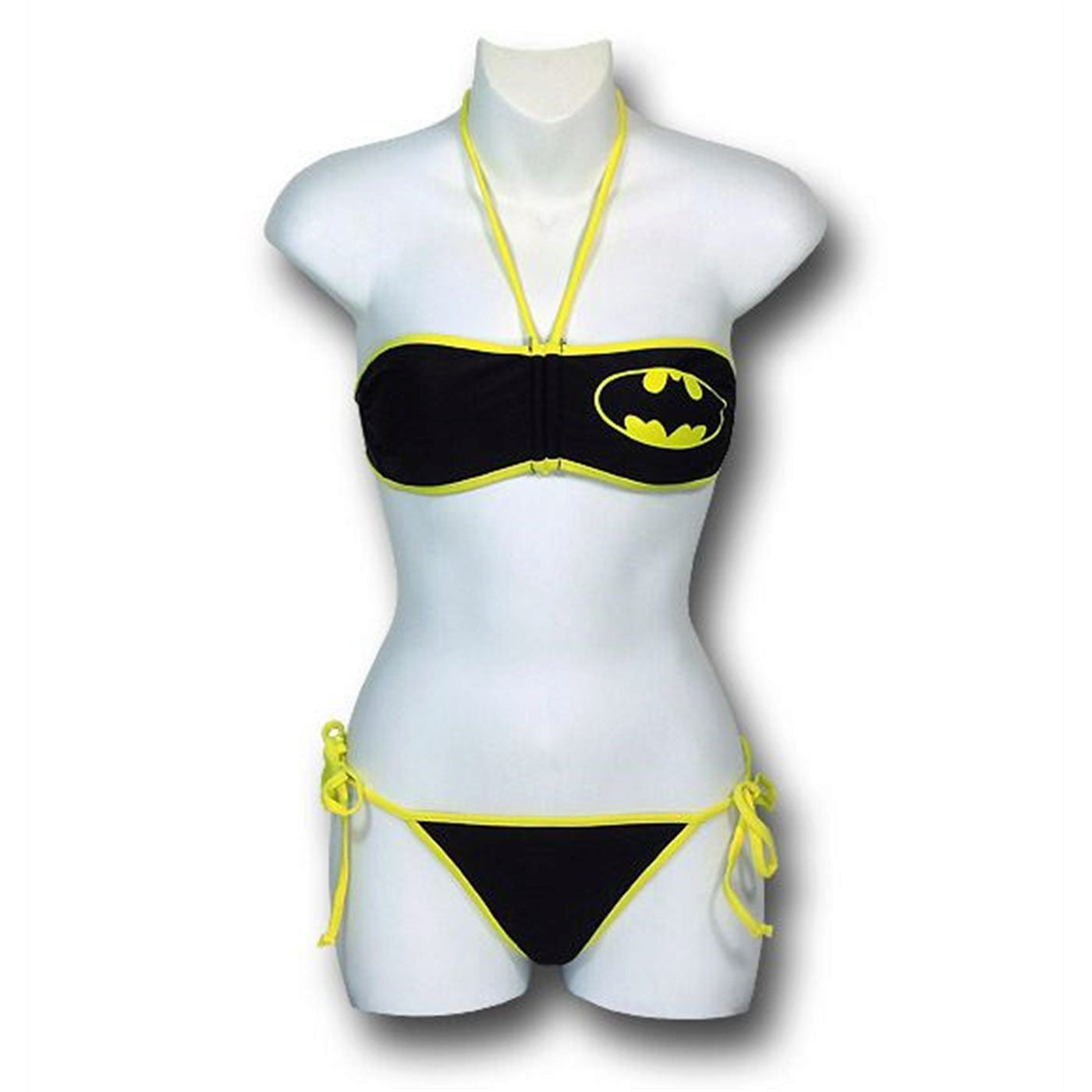 title:Batman Bandeau Bikini Women's Swimsuit;color:Black