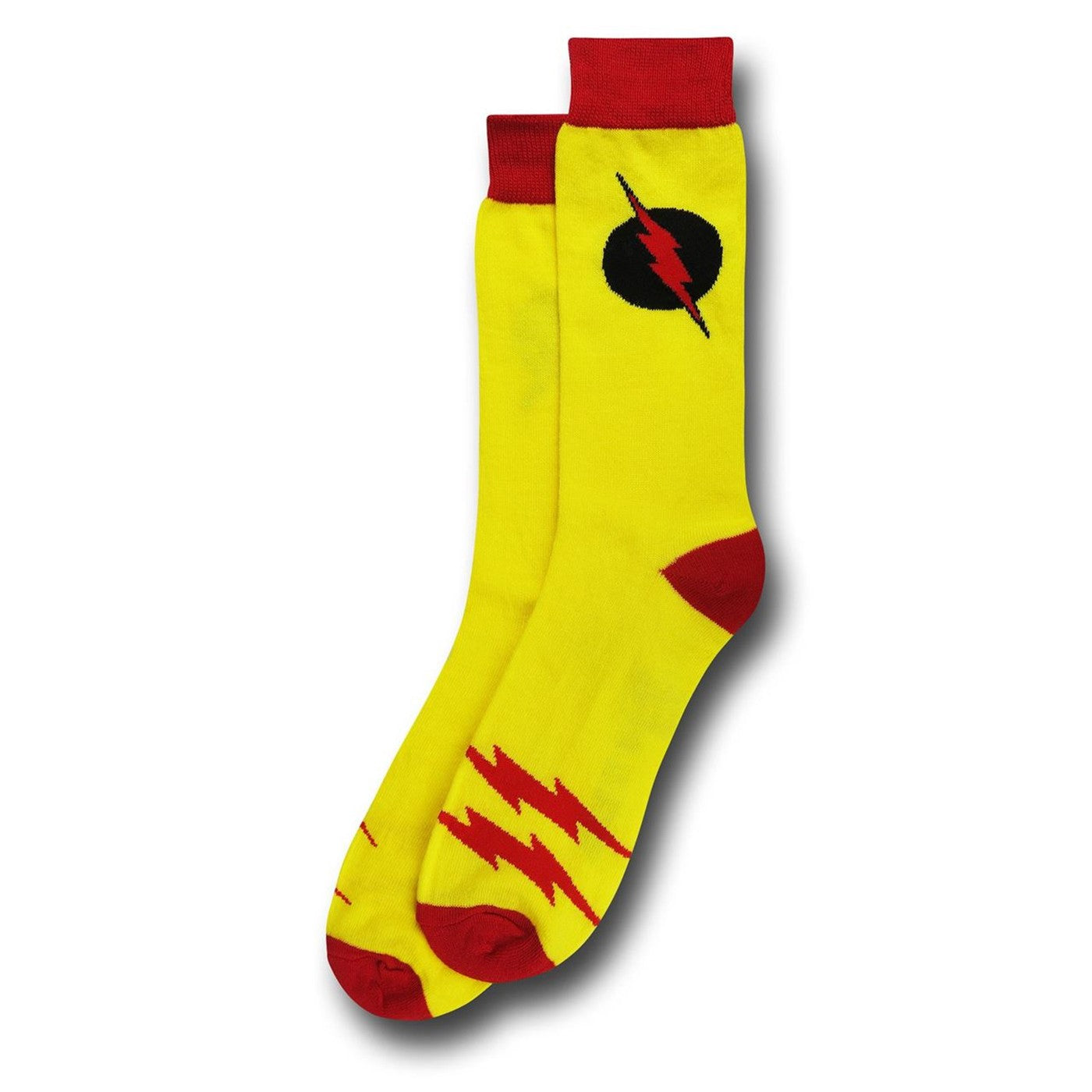 title:Reverse Flash Classic Symbol Crew Sock;color:Red