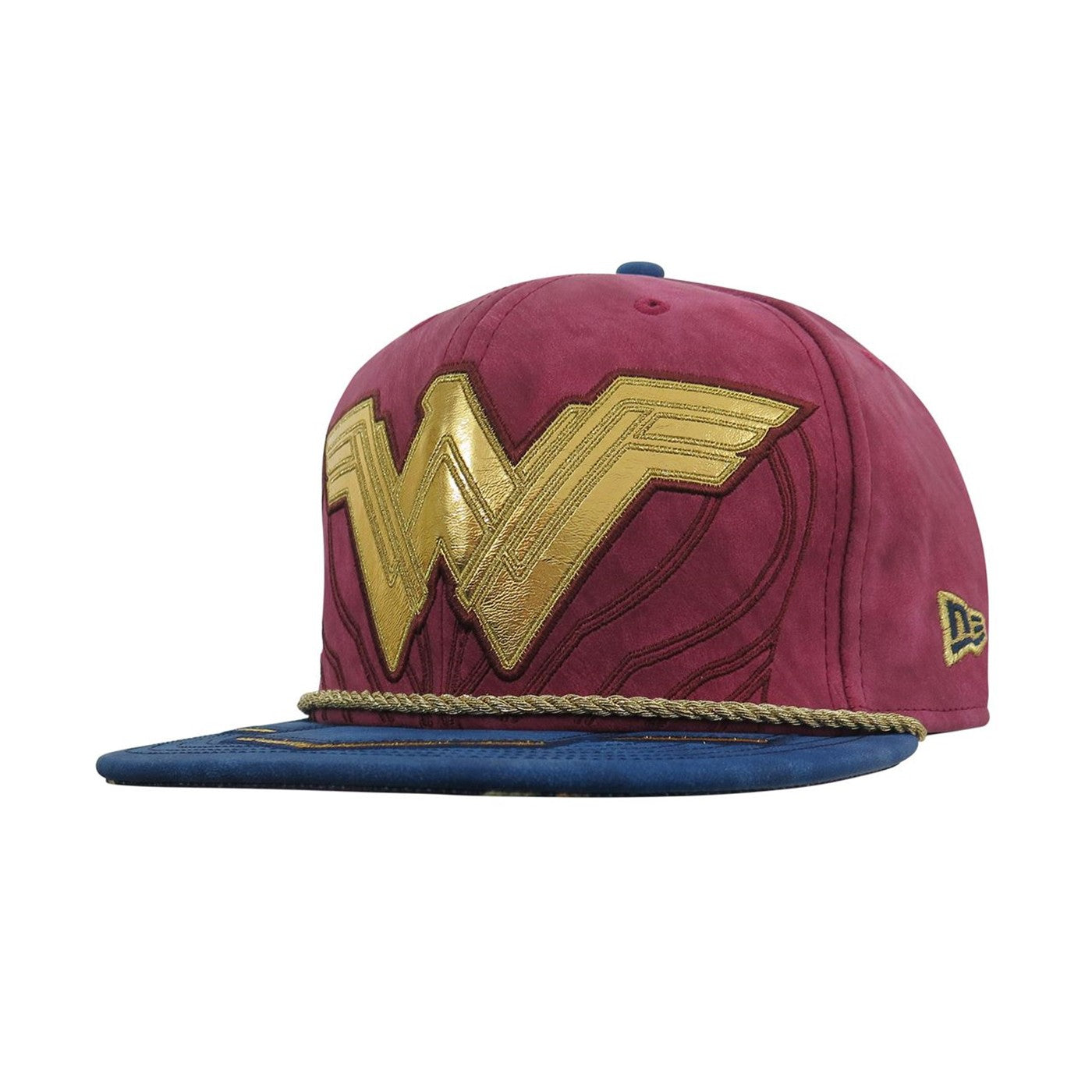 title:Wonder Woman Justice League Armor 59Fifty Fitted Hat;color:Red