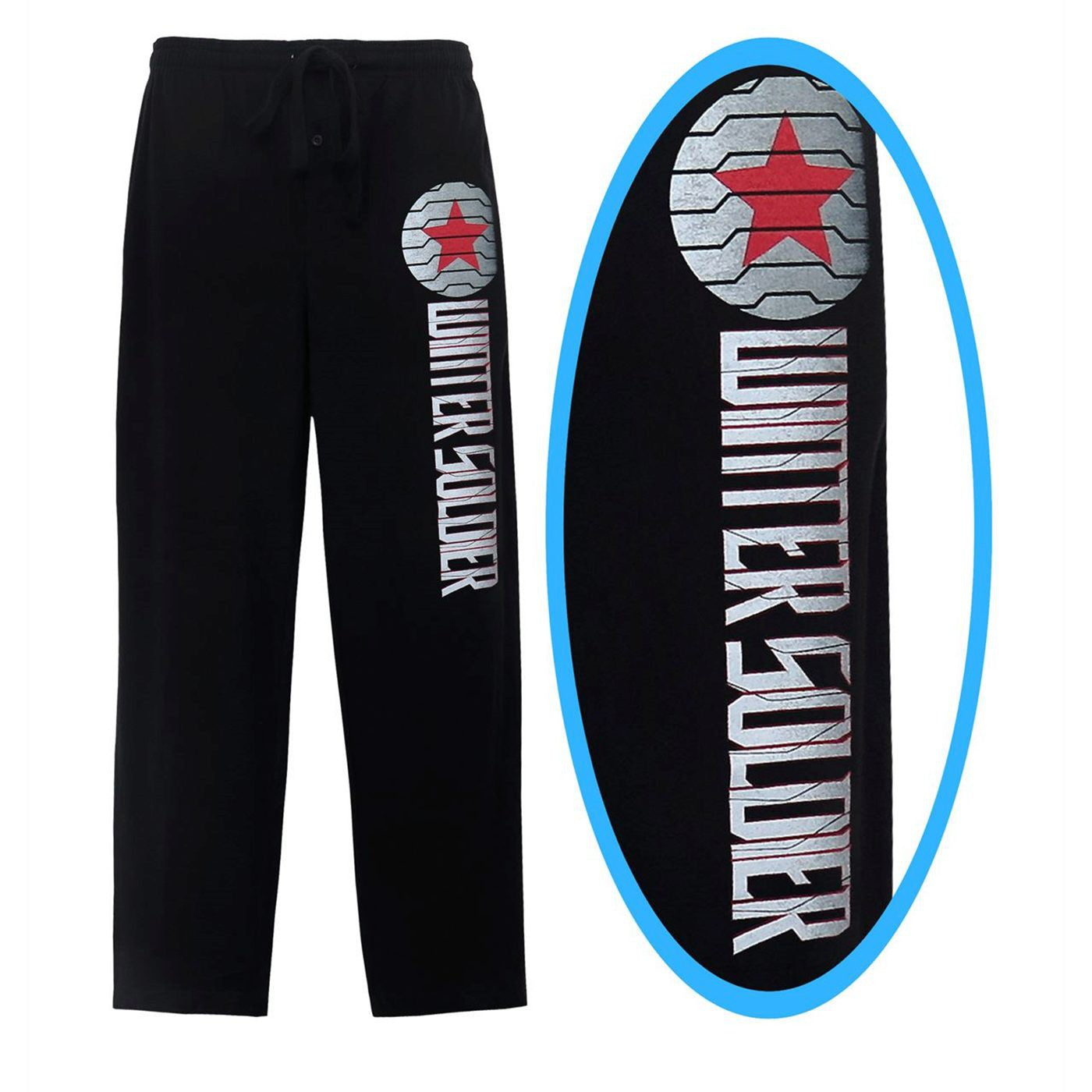 title:Winter Soldier Mission Report Men's Pajama Pants;color:Black