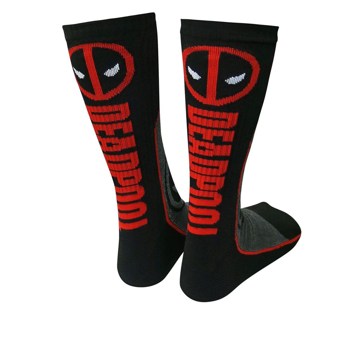 title:Deadpool Symbol Athletic Socks;color:Black