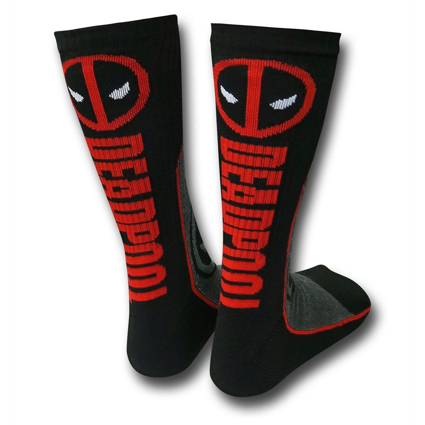 title:Deadpool Symbol Athletic Socks;color:Black