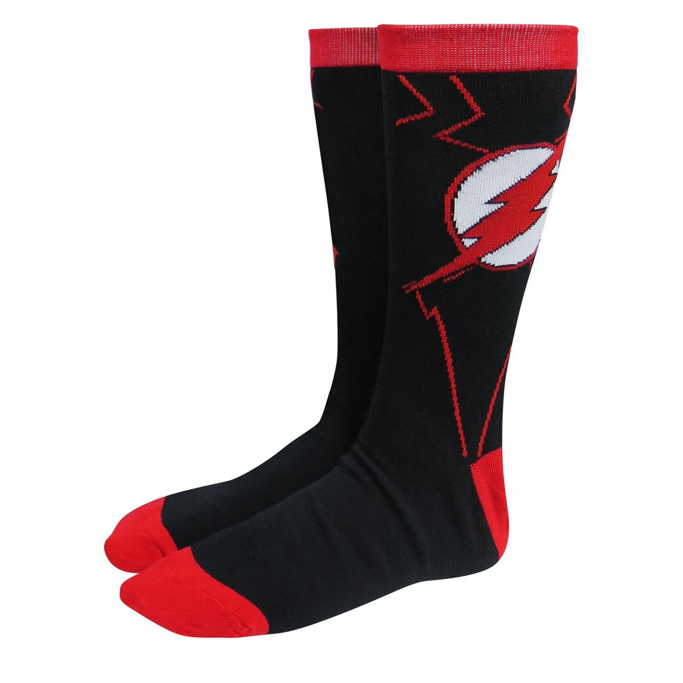 title:Flash Red & Black Armor Crew Socks;color:Black