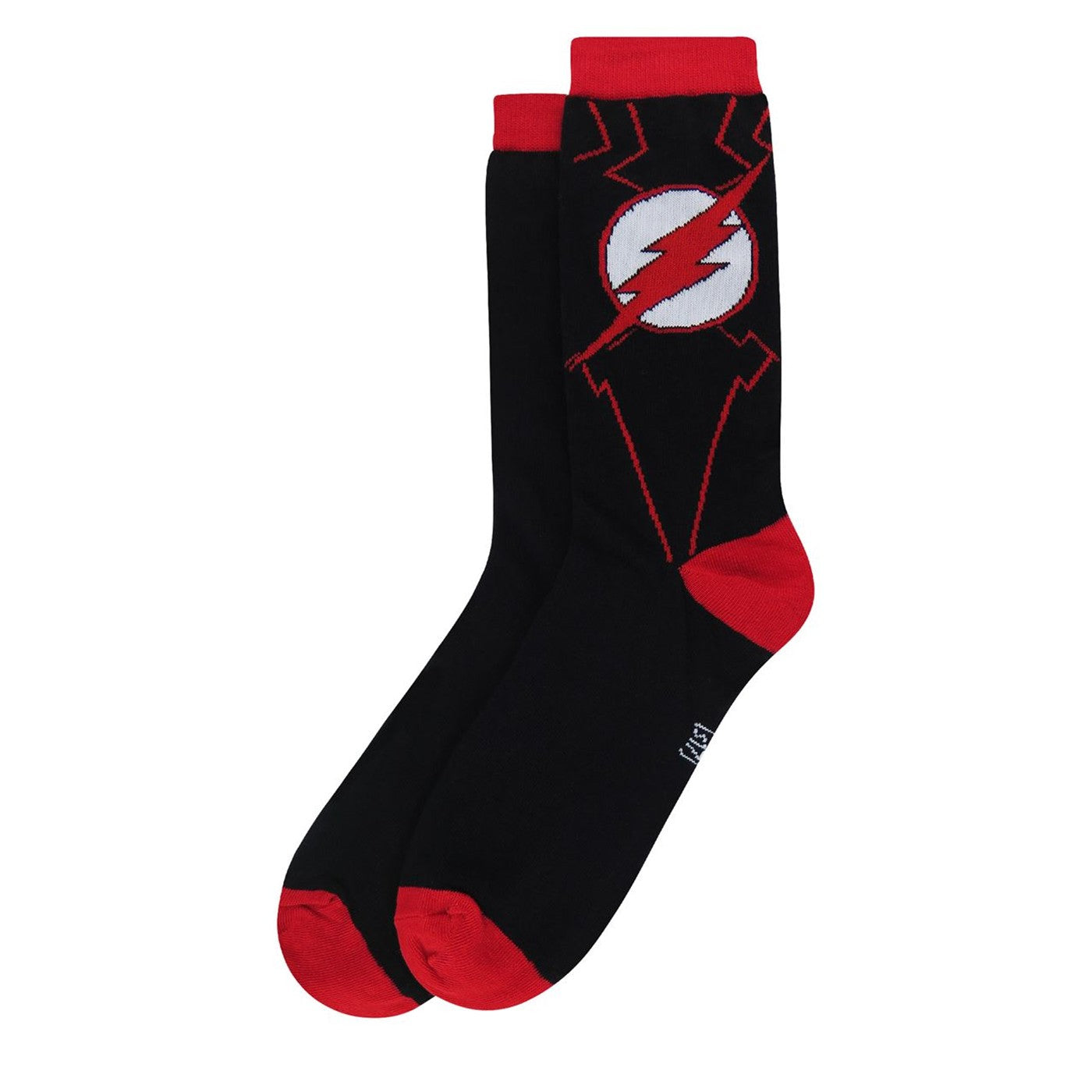 title:Flash Red & Black Armor Crew Socks;color:Black