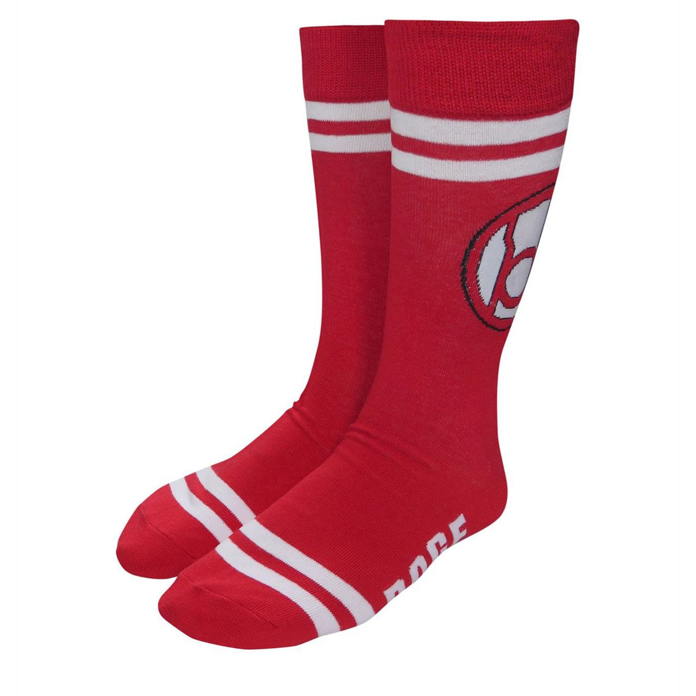 title:Green Lantern Red Lantern Rage Socks;color:Red