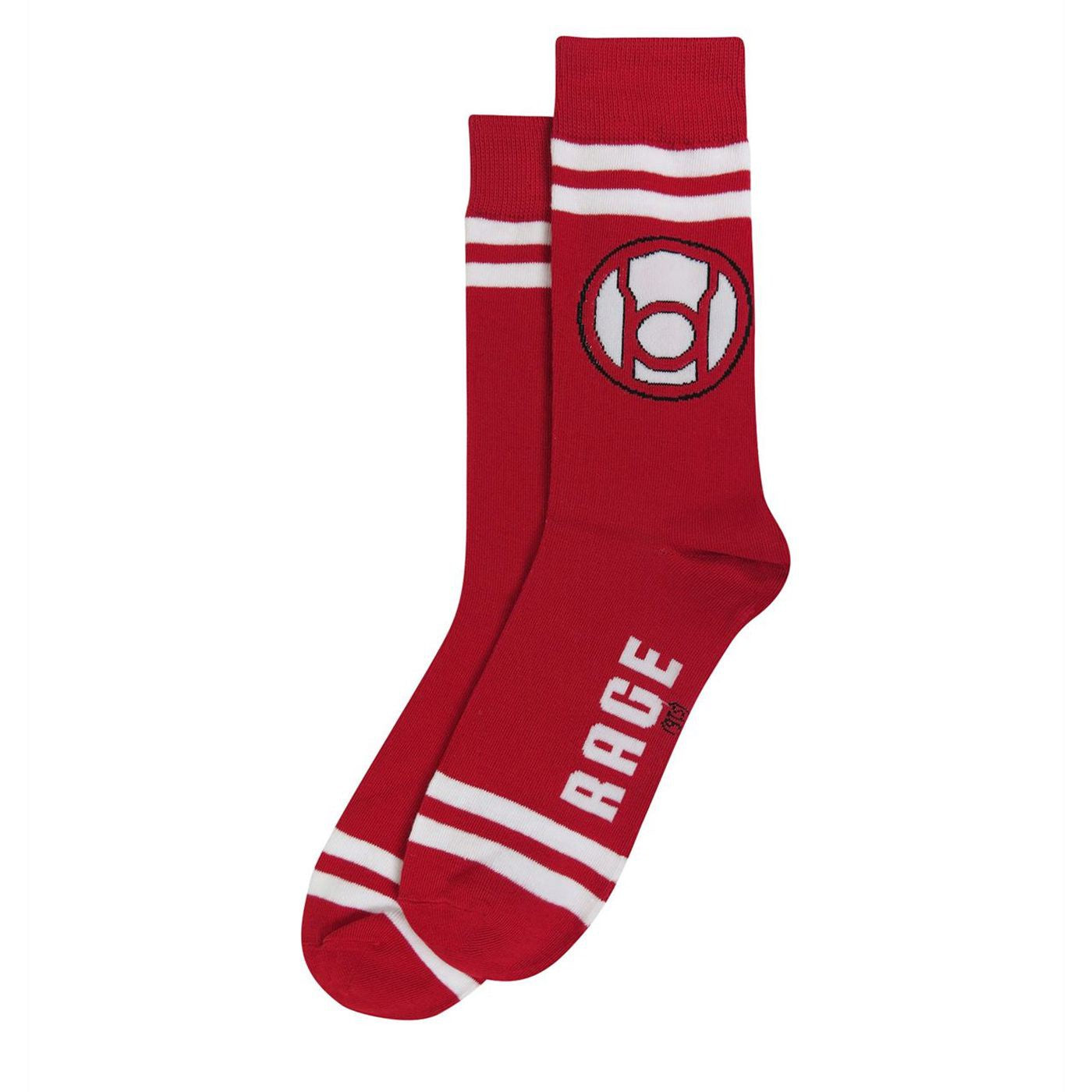 title:Green Lantern Red Lantern Rage Socks;color:Red