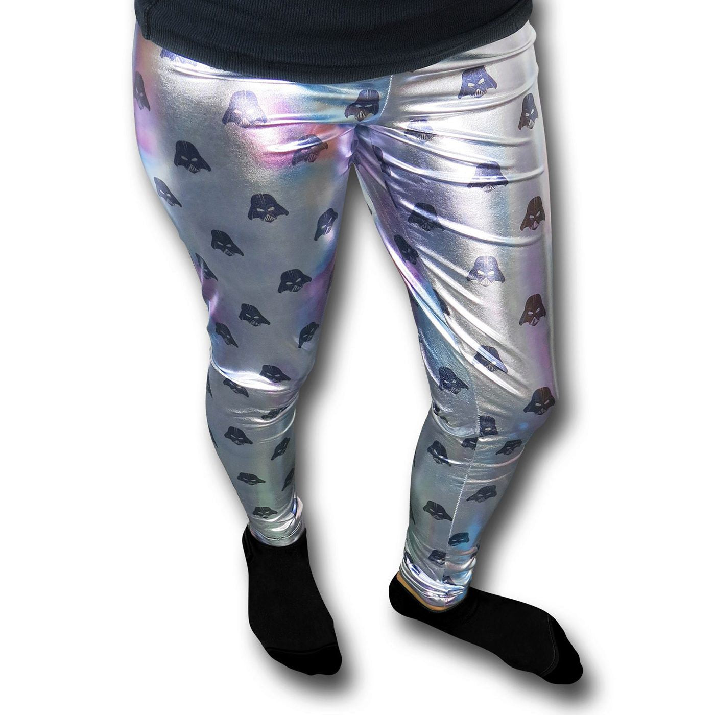 title:Star Wars Vader Iridescent Women's Leggings;color:White