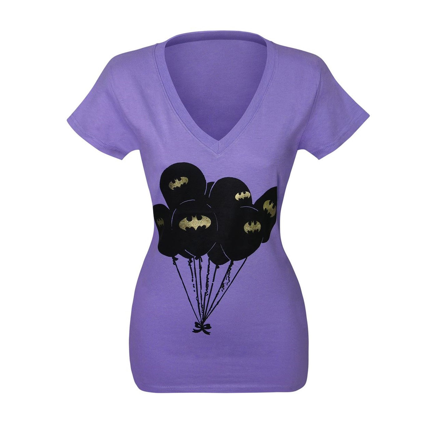 title:Batman Symbol Balloons Women's T-Shirt;color:Purple