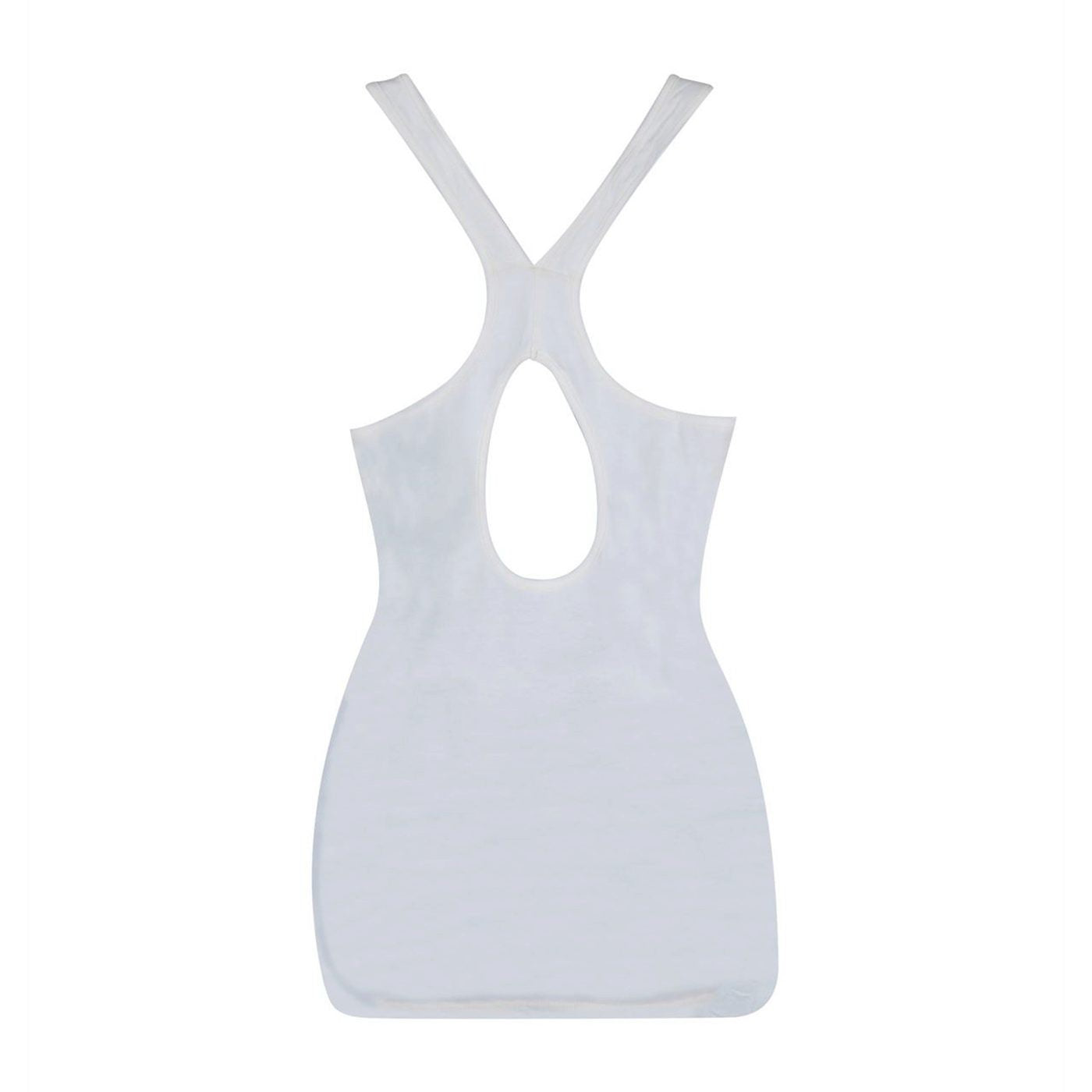 title:Batman Old School Logo Women's Keyhole Tank Top;color:White