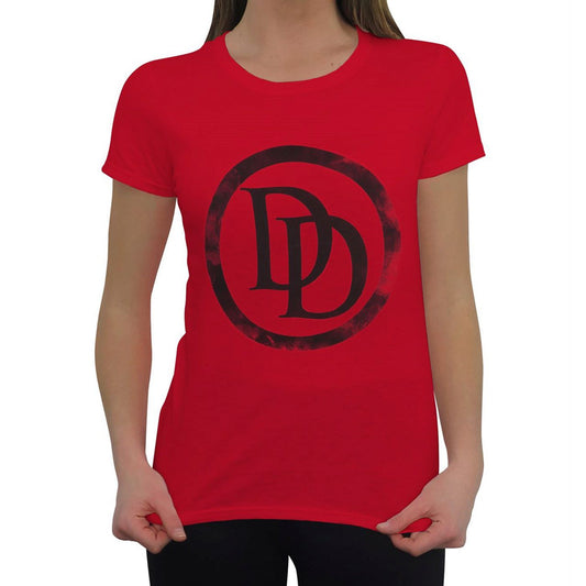 title:Daredevil Symbol Red Women's T-Shirt;color:Red