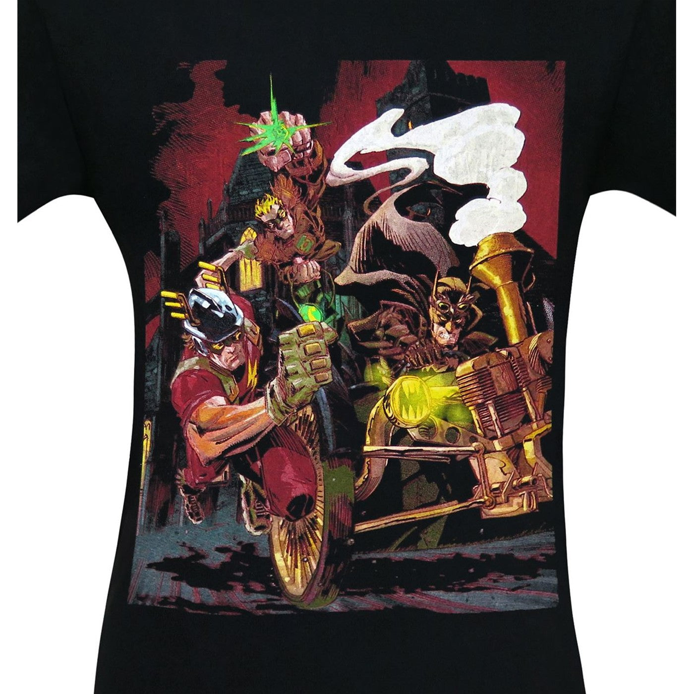 title:Earth-2 #20 Steampunk Variant Cover Men's T-Shirt;color:Black