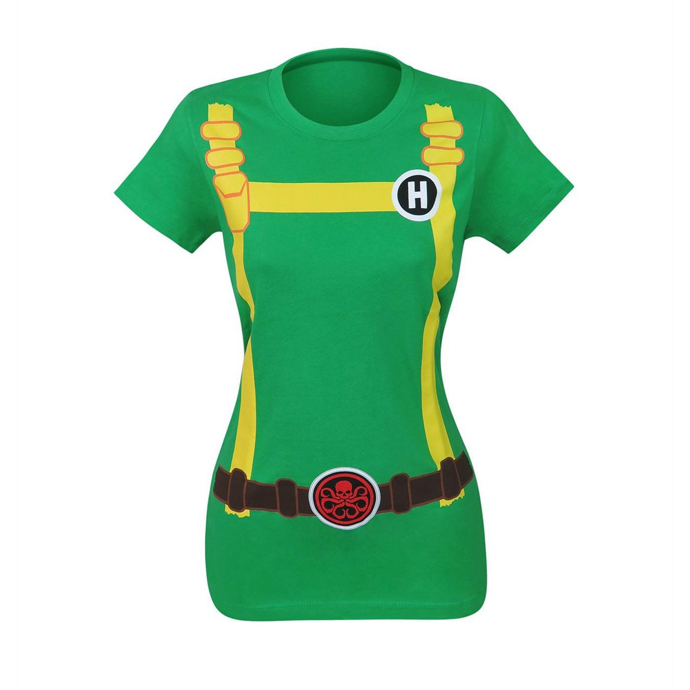 title:Hydra Soldier Women's Costume T-Shirt;color:Green