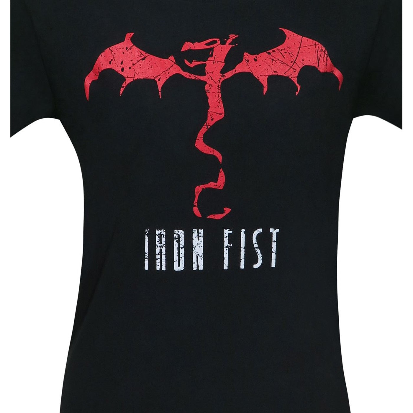 title:Iron Fist Living Weapon Dragon Men's T-Shirt;color:Black