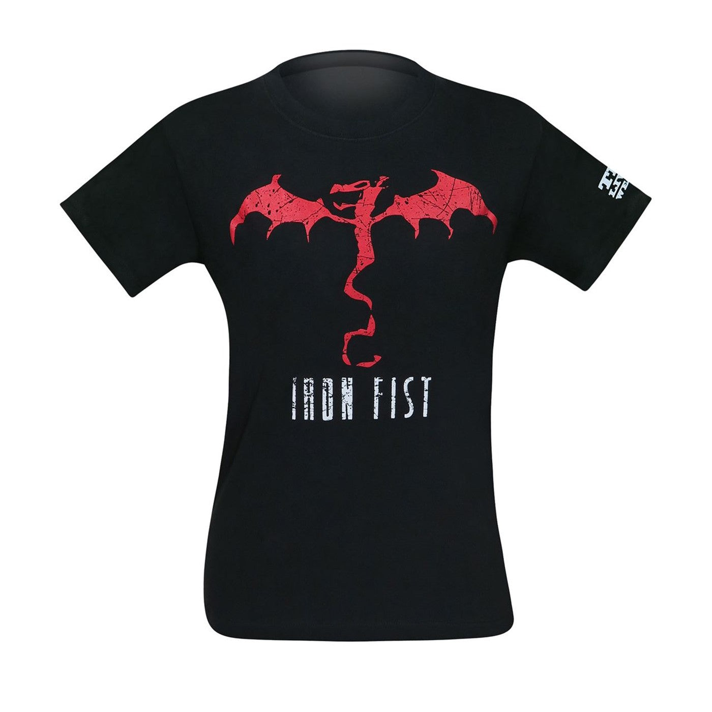 title:Iron Fist Living Weapon Dragon Men's T-Shirt;color:Black