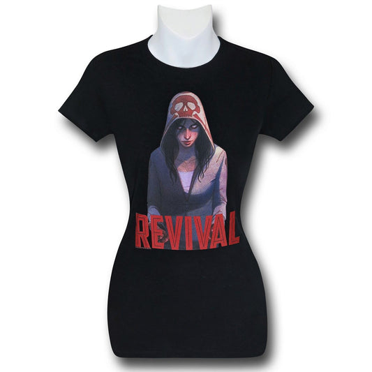 title:Revival Em on Black Women's T-Shirt;color:Black