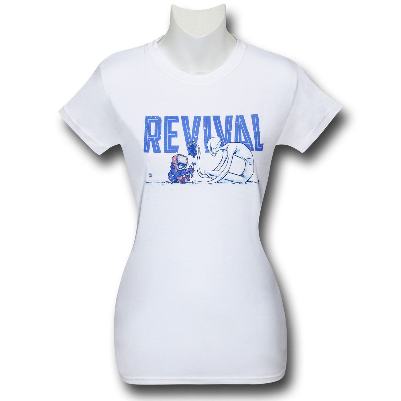 title:Revival Snow Day Women's T-Shirt;color:White