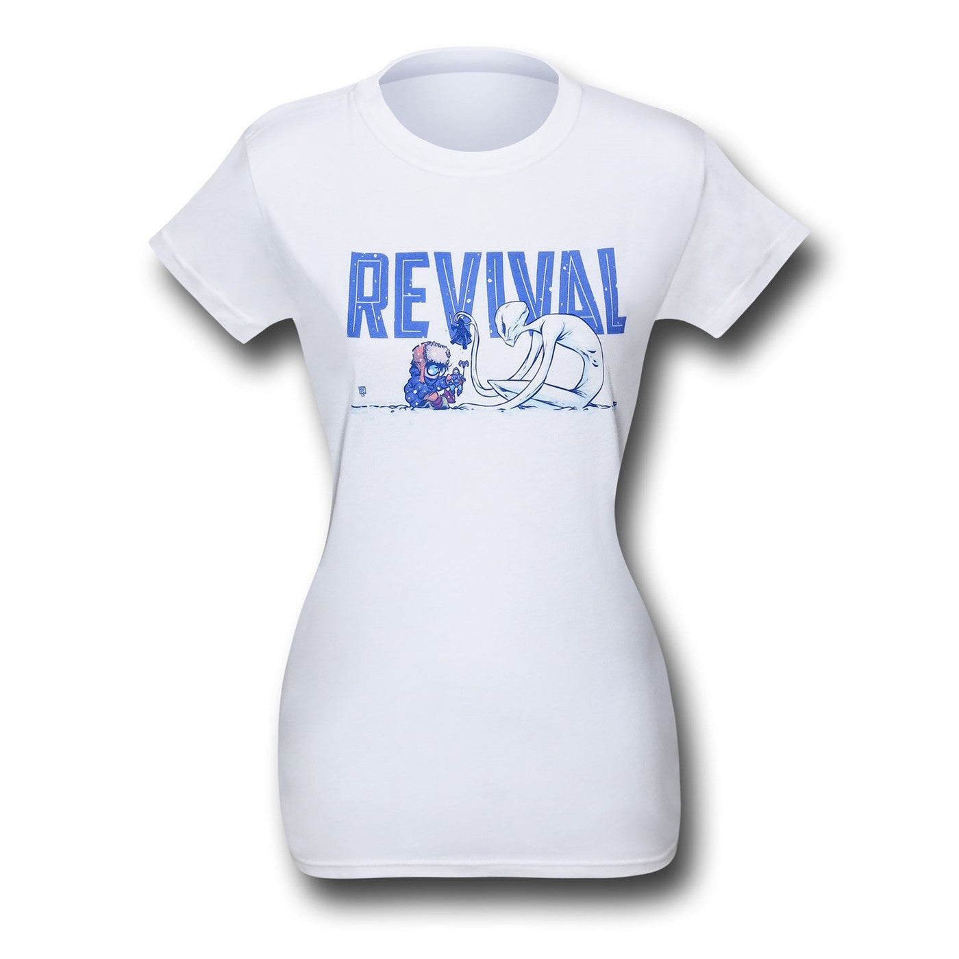 title:Revival Snow Day Women's T-Shirt;color:White