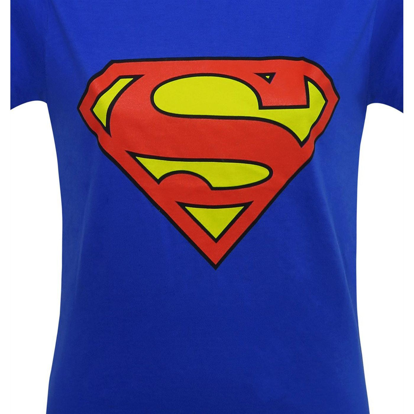 title:Superman Women's Symbol T-Shirt;color:Blue