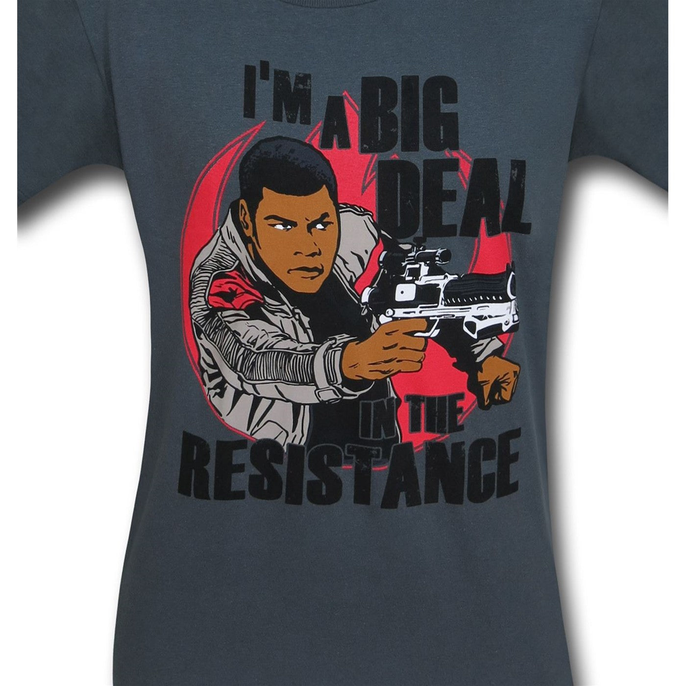 title:Star Wars Force Awakens Finn Resistance T-Shirt;color:Grey