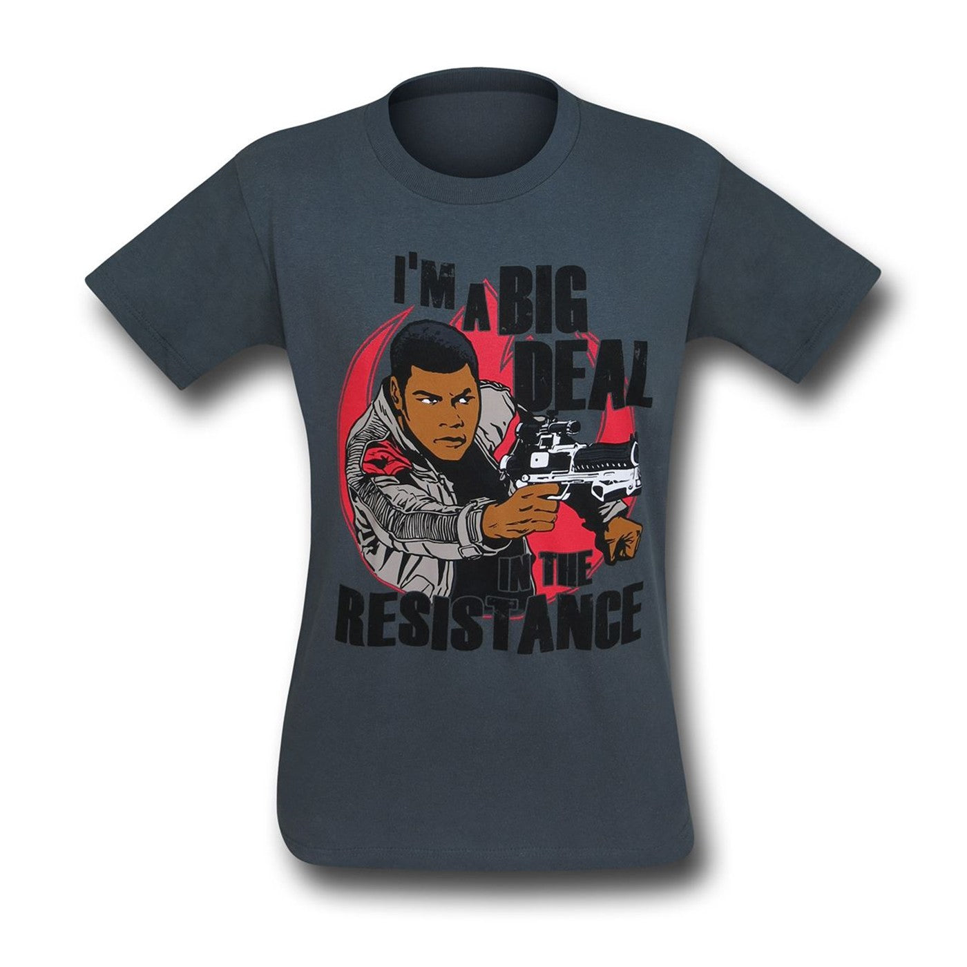 title:Star Wars Force Awakens Finn Resistance T-Shirt;color:Grey