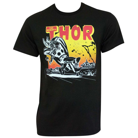 title:The Mighty Thor by John Buscema Men's T-Shirt;color:Black