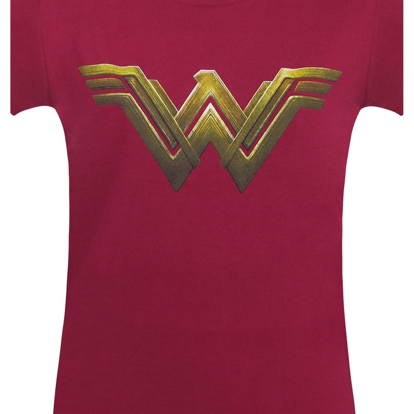 title:Wonder Woman Justice League Logo Women's T-Shirt;color:Red