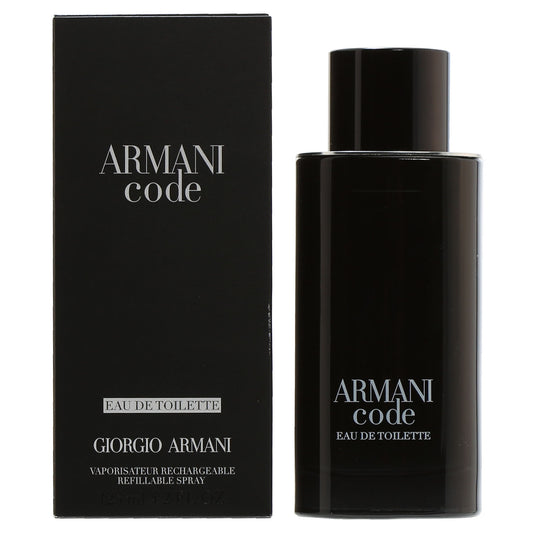 title:ARMANI CODE MEN REFILLABLE BY GIORGIO ARMANI EDT SPRAY 4.2 OZ;color:not applicable