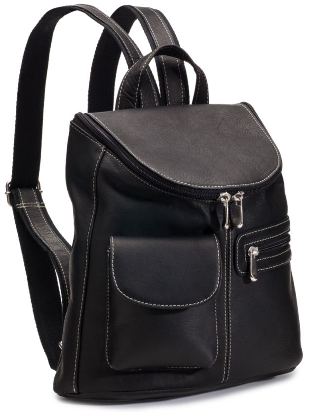 title:Le Donne Leather Lafayette Classic Backpack;color:BLACK