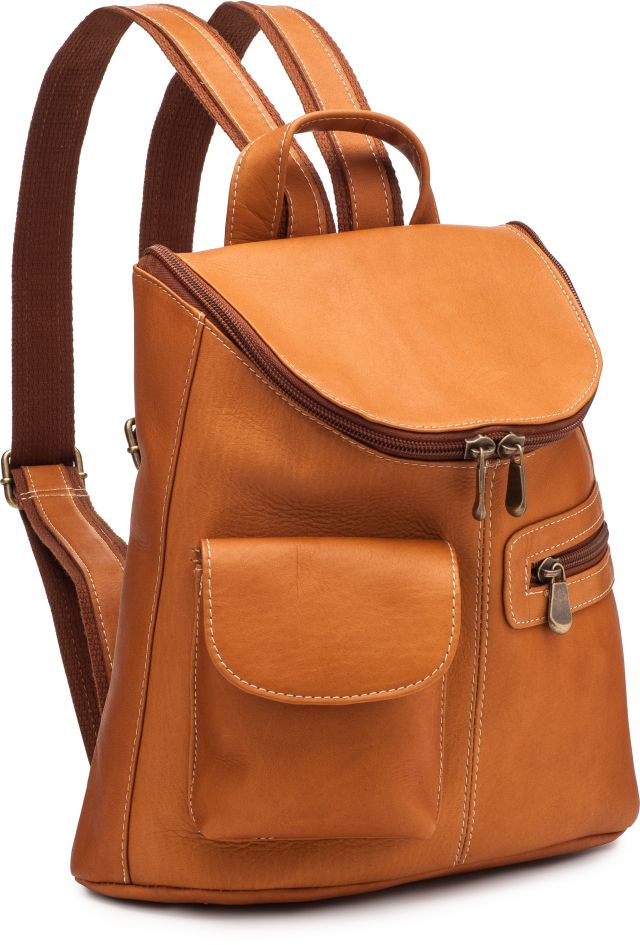 title:Le Donne Leather Lafayette Classic Backpack;color:TAN