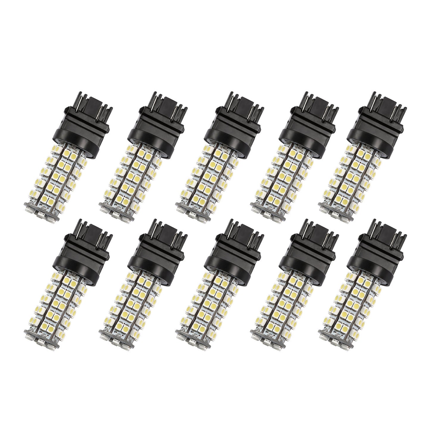 title:10Pcs/Kit LED Car Light Bulbs 760lm T25 3528SMD 6000K Pure White Auto Lamps Replacement for Dome Map Door Trunk Signal License Plate;color:Black