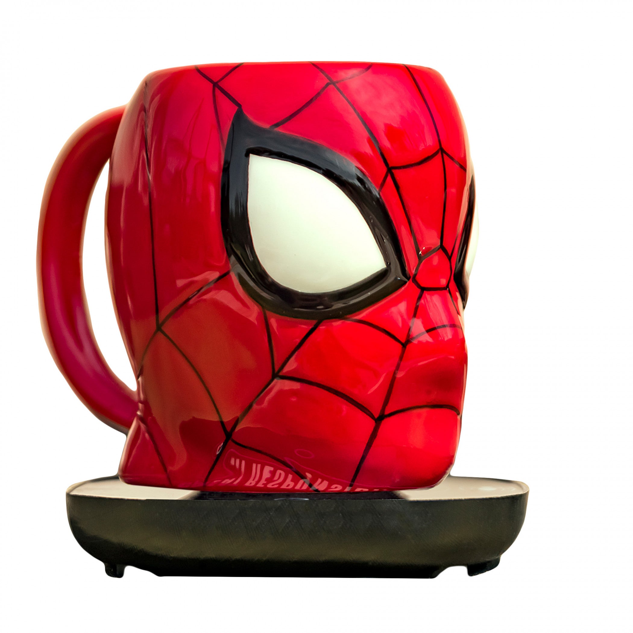 title:Spider-Man Mug Warmer with Molded Mug;color:Red